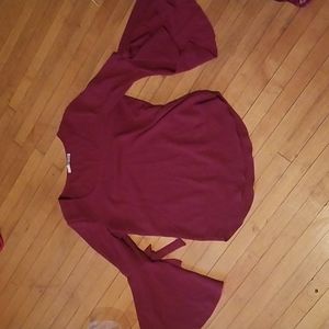 Ladies bell bottom sleeve top